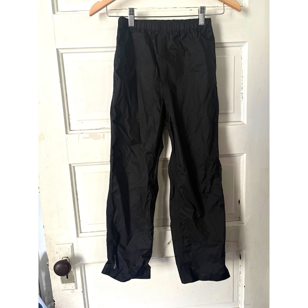 Columbia Titanium Omni-Tech Kids Black Rain Pants Waterproof Ripstop, Small